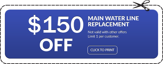 water line repair coupon in Van Nuys, Northridge, North Hollywood and Burbank Area​